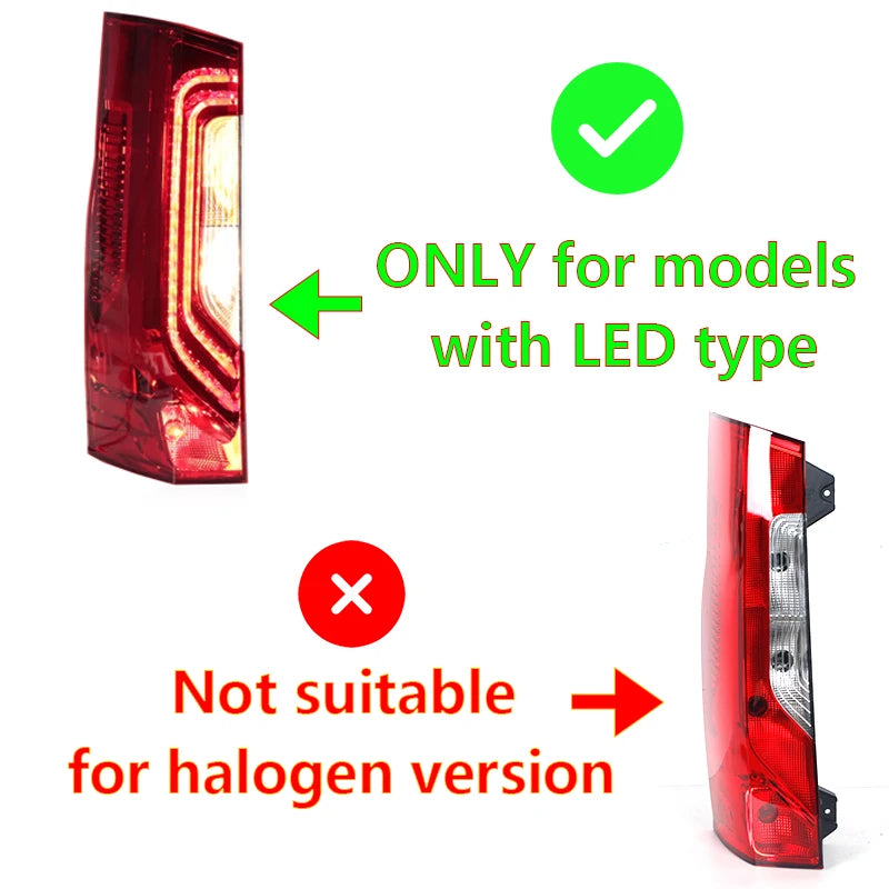 Feu Arrière LED Mercedes Sprinter 1500 2500 2019-2021 Stop
