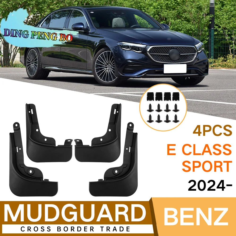 Bavettes Garde-Boue Mercedes Classe E W214 2024-2025 4 Pièces