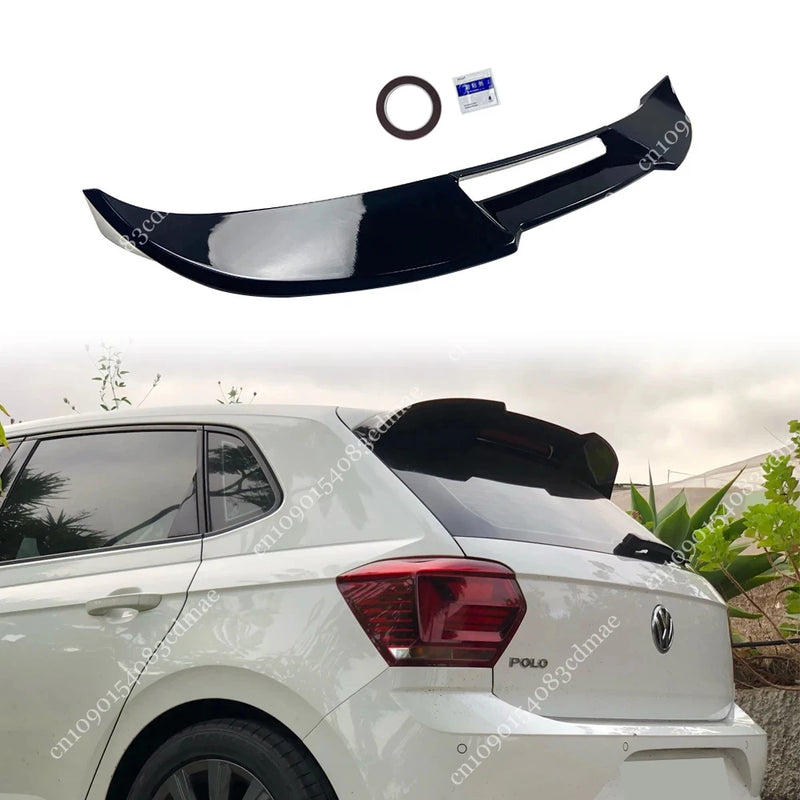 Becquet de Toit Volkswagen Polo 6 MK6 2018-2025 Style GTI, Noir Brillant ABS, hors GTI et R-Line