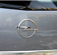 Emblème Logo Opel 145 mm en ABS Noir ou Argent pour l'Avant et l'Arrière Astra Insignia Corsa Zafira