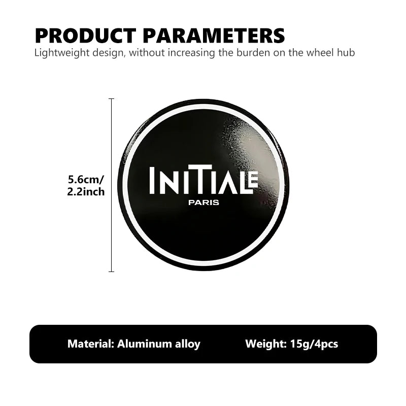 Autocollants Emblème de Moyeu Renault Initiale Paris 56 mm Lot de 4