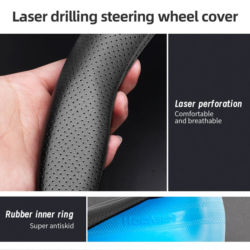 Housse de Volant en Cuir Respirant Ultra-Mince Dacia Sandero Stepway Duster Jogger Bigster Spring Logan