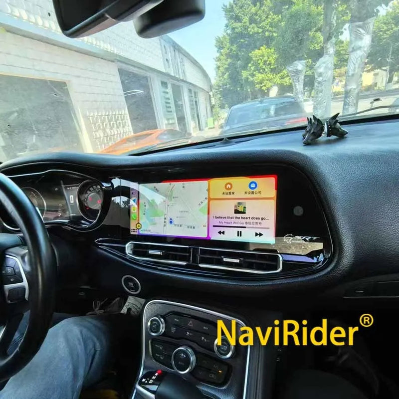 Autoradio Android 13 Écran QLED Dodge Challenger SRT Hellcat 2010-2023 CarPlay Sans Fil GPS 4G