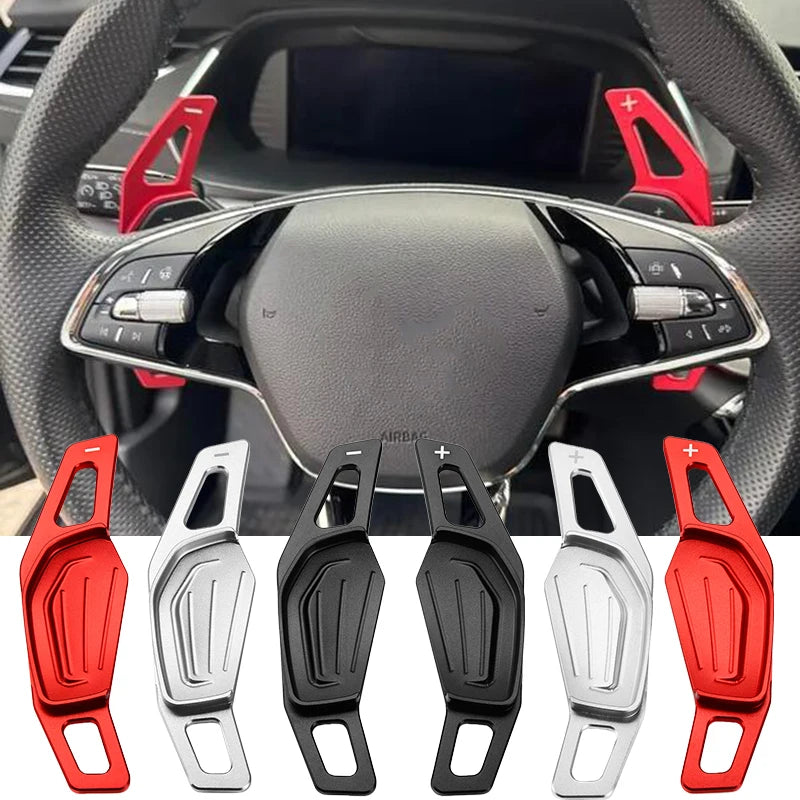 Palettes au Volant Skoda Octavia MK4 Enyaq Karoq Kodiaq Aluminium Grand Format