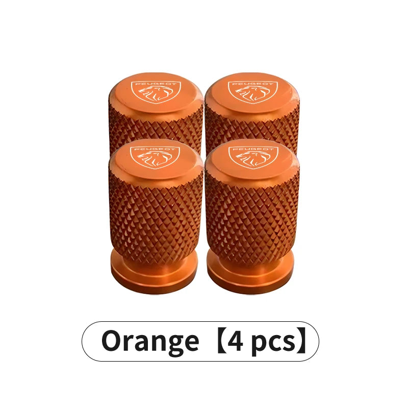 Bouchons de Valve Peugeot 208, 2008, 308, 3008, 5008, 508, Aluminium Anodisé, Lot de 4, 7 Couleurs