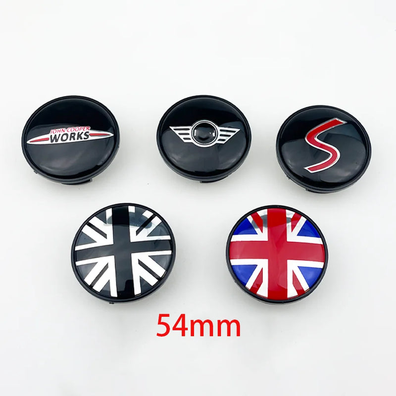 Cache-Moyeux Mini Cooper R50 R53 R56 F56 54mm — vue d'ensemble