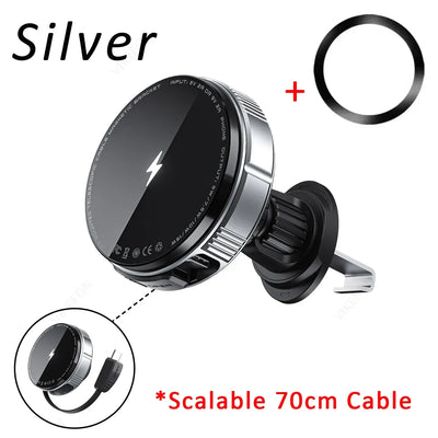 Support Téléphone Magnétique Chargeur Induction 15W Ventilé