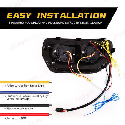 Feux Antibrouillard LED Ford Ranger T9 Tremor (2023-2024) DRL