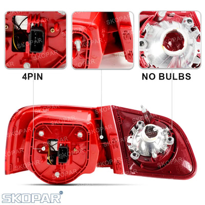 Feux Arrière LED VW Passat B6 2006-2011 4 Pièces Complet