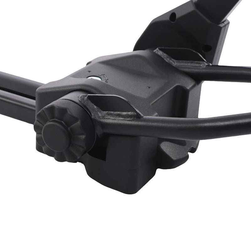 Porte-Vélo de Toit Pliable avec Support Vertical et Double Verrouillage Réglable de 75 à 98 cm pour SUV et Monospaces
