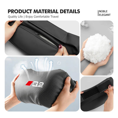 Coussin de Nuque Cuir Appuie-Tête Voiture Audi Q5 Q7