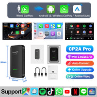 Boîtier CarPlay CarlinKit CP2A Pro Sans Fil Android Auto Wi-Fi 5 GHz