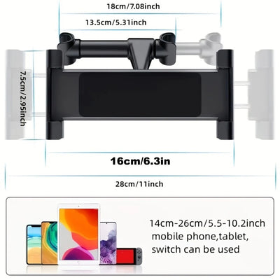 Support Téléphone Tablette Berceau Siège Arrière 4,7-12,9 Pouces