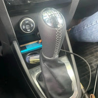Pommeau de Vitesse Dacia Sandero, Logan, Duster et Renault Clio 3, 5 Vitesses + R en Cuir, avec Adaptateur