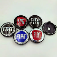 Cache-Moyeux Fiat 60mm Emblème Argent et Noir — détail de finition