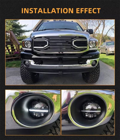 Feux Antibrouillard LED Dodge Ram 1500 2500 3500 Durango (2002-2008)