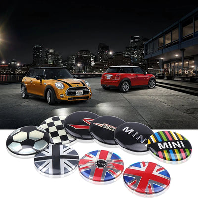 Cache-Moyeu Mini Cooper JCW 52 mm Autocollant 4 Pièces