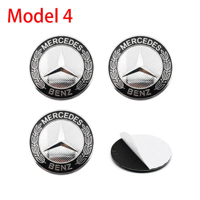 Autocollants Emblème de Moyeu Mercedes AMG 56mm 60mm 65mm