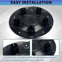 Cache-Moyeux Ford Transit Jante Acier 16 Pouces 2015-2026 Kit 4 Pièces