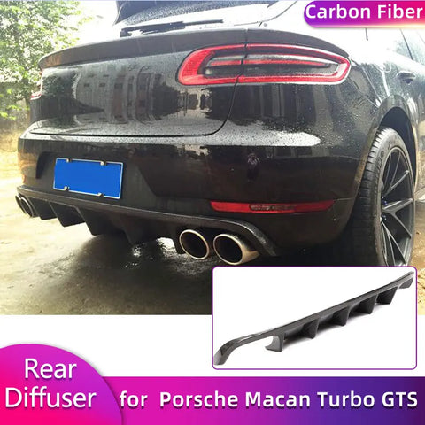 Lèvre de Diffuseur Arrière Carbone Porsche Macan Turbo GTS 2014-2020