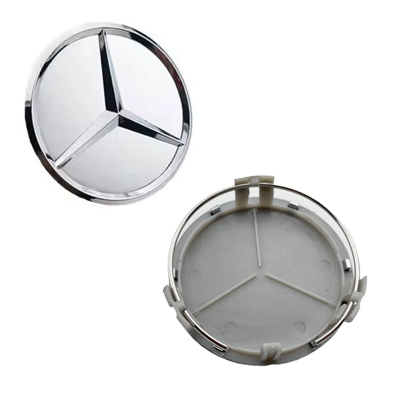 Cache-Moyeux Mercedes AMG W204 W212 W176 75mm — exemple de montage