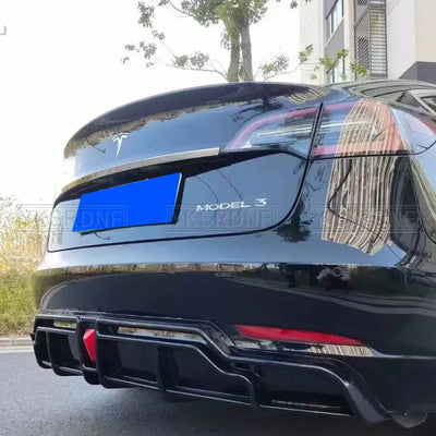 Diffuseur Arriere Tesla Model 3 Model Y Carbone