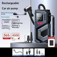 Gonfleur de Pneu Sans Fil 4500 mAh Écran Numérique et Lampe LED