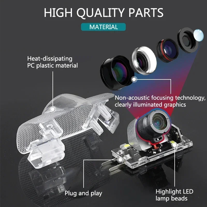LED-Türlogo-Projektor für Toyota Land Cruiser, 2 Stück