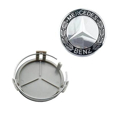 Cache-Moyeux Mercedes AMG W204 W212 W176 75mm