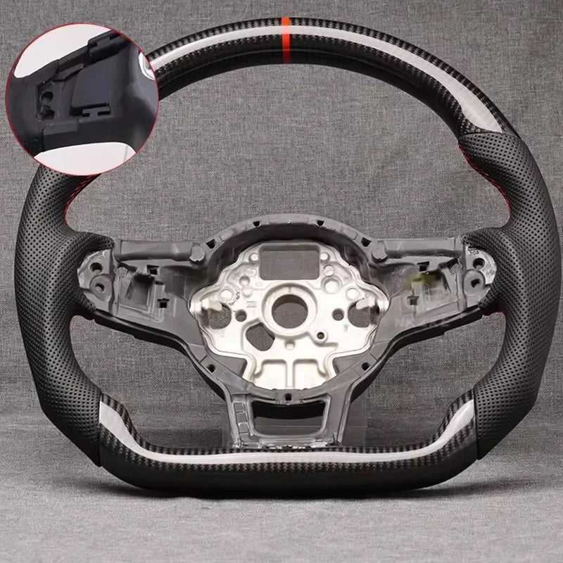 Volant Carbone Volkswagen Golf 7 GTI R — vue de face