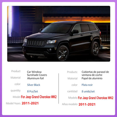 Pare-Soleil Intégral Jeep Grand Cherokee WK2 2011-2021