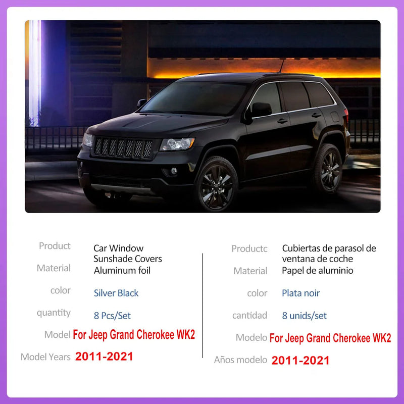 Pare-Soleil Intégral Jeep Grand Cherokee WK2 2011-2021