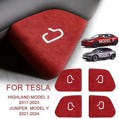 Bouton Lève-Vitre Autocollant Antidérapant Tesla Model 3 Y