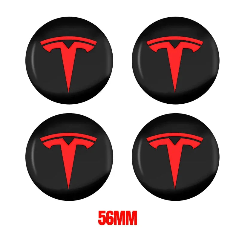 Cache-Moyeux Tesla Model 3 Y S X 56mm Logo — détail du support