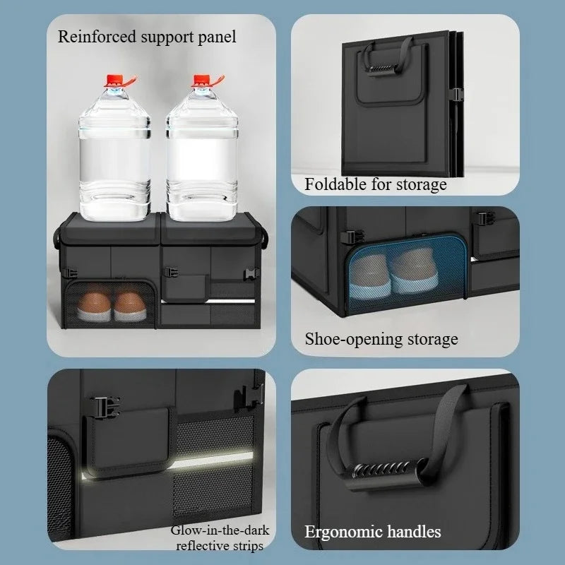 Organisateur de Coffre Voiture Pliable 60L Oxford