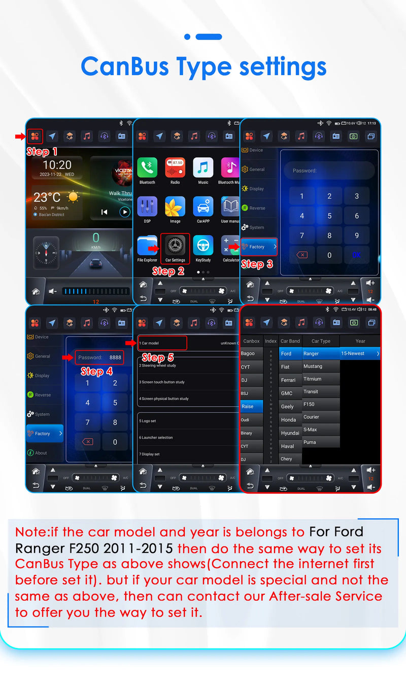 Autoradio Android Ford Ranger 2012-2015 Écran Vertical 9,7 Pouces CarPlay Sans Fil GPS DSP