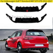 Diffuseur Arrière Volkswagen Golf 7 GTI GTD 2013-2017 Noir Brillant