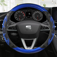Couvre Volant Seat Leon FR, Ibiza, Arona, Ateca, Tarraco en Cuir Microfibre et Carbone 38 cm