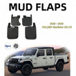 Bavettes Garde-Boue Jeep Gladiator Willys 2023-2025 4 Pièces
