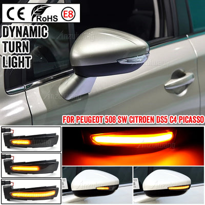 Répétiteur de Clignotant LED Dynamique Peugeot 508 Citroën C4 DS5