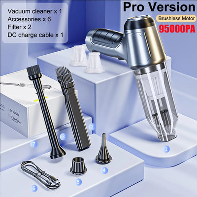 Aspirateur de Voiture Sans Fil 95000 Pa Souffleur