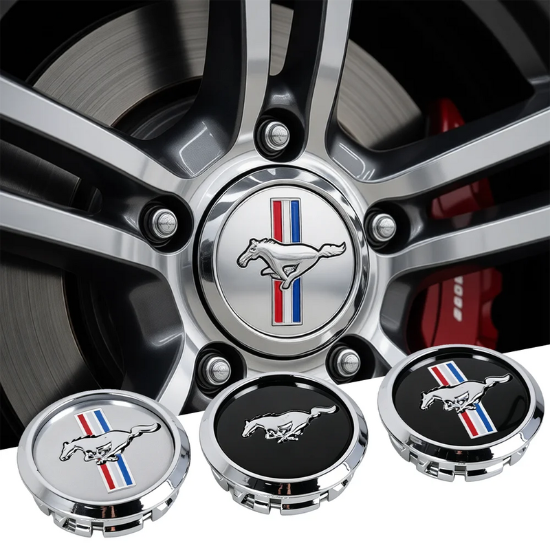 Cache-Moyeux Ford Mustang Shelby Focus Ranger Kuga 68mm