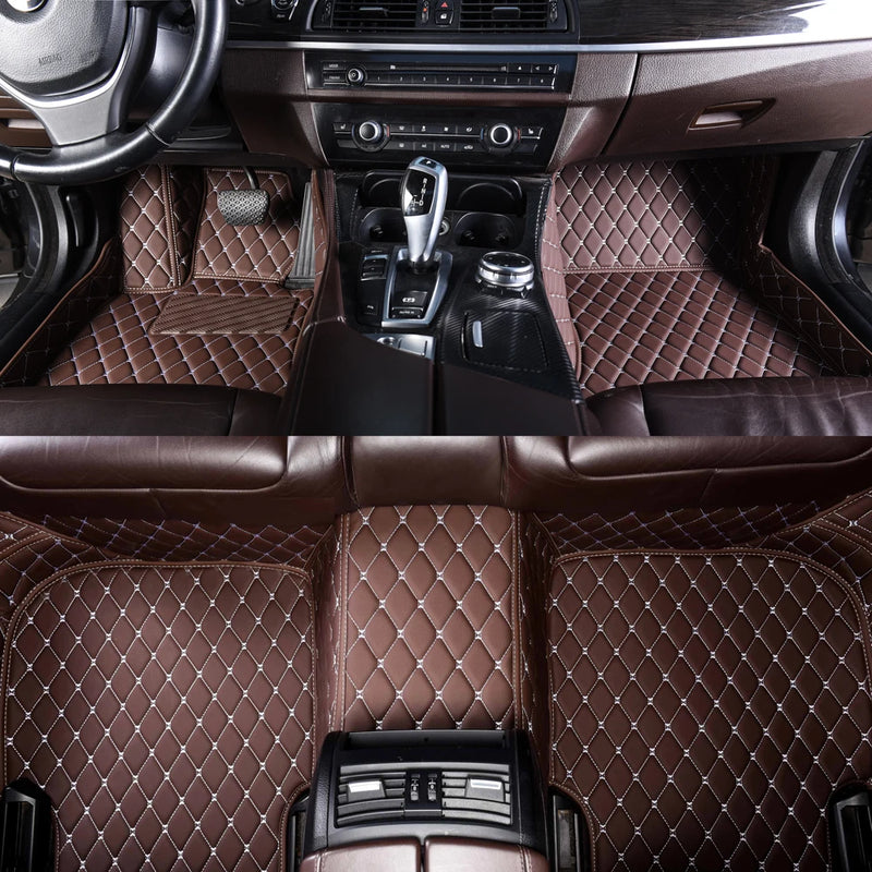 Tapis de Sol Renault Clio 4 2013-2018 Cuir Surpiqué Sur Mesure Jeu Complet Avant et Arrière