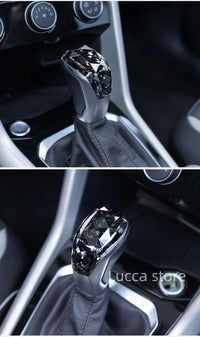 Pommeau de Vitesse Volkswagen en Cristal Taillé Boîte DSG, Tiguan, T-Roc, T-Cross, Polo, Passat, Jetta
