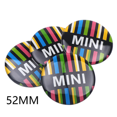 Cache-Moyeu Mini Cooper JCW 52 mm Autocollant 4 Pièces
