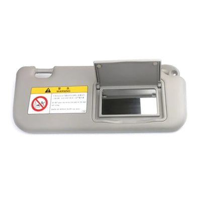 Pare-Soleil Voiture Beige ou Gris avec Miroir de Courtoisie