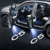 Projecteur Porte Citroën C5 2010-2016 LED, Lot de 2, 7 Motifs, Remplacement Direct