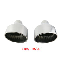 Embouts d'Échappement Ovale Inox 304 Audi A4 A5 A6 Entrée 63 mm