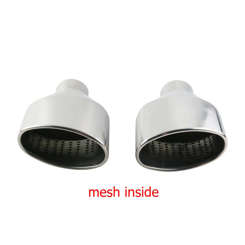 Embouts d'Échappement Ovale Inox 304 Audi A4 A5 A6 Entrée 63 mm