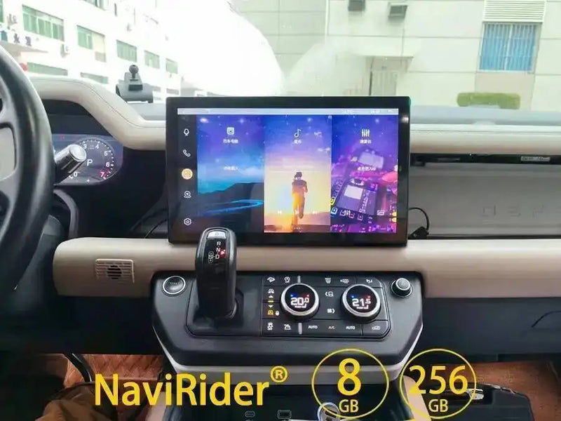 Autoradio Android 13,3 Pouces Land Rover Defender 2020-2024 Écran Tactile CarPlay Sans Fil Android Auto